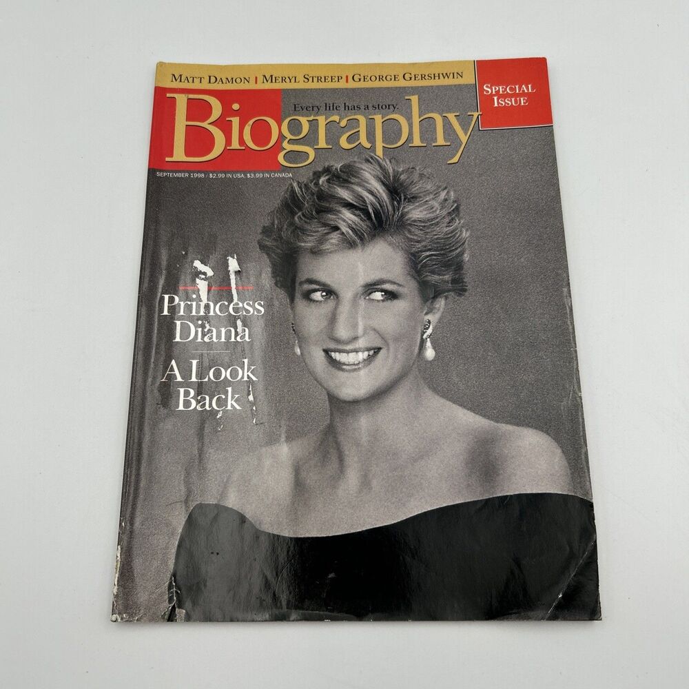Biography Magazine September 1998 Princess Diana A Look Back Special Issue